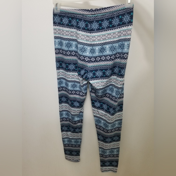 EUC sleek baby blue pj set w fun pattern, sz S - Picture 8 of 8